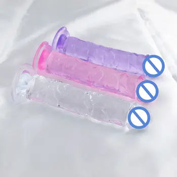Ultra-Realistic Soft Jelly Dildo - 7 Sizes for Beginner-Friendly Anal and G-Spot Stimulation