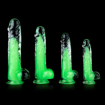 Realistic Crystal Dildo Anal Sex Toy Extremely Soft Small Beginner-Friendly Jelly Dildo