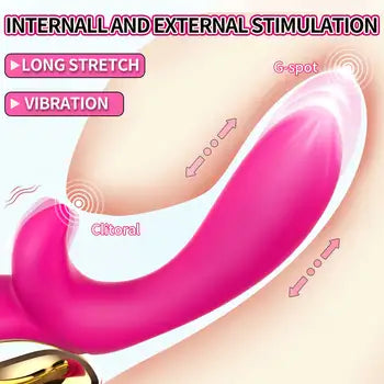 7-Frequency Thrusting Vibrating Women Masturbation Vibrator Dildo Adult Sex Toy for Female