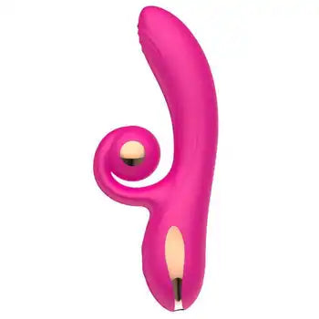 Vibrator premium reîncărcabil USB tip iepure cu stimulare a punctului G cu 10 viteze și aspirație clitorală, roz aprins. Livrare gratuită în termen de 24 de ore. Ambalaj discret. Rambursări gratuite.