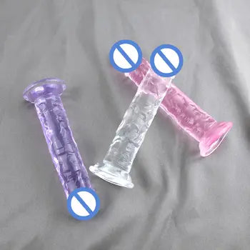 Ultra-Realistic Soft Jelly Dildo - 7 Sizes for Beginner-Friendly Anal and G-Spot Stimulation