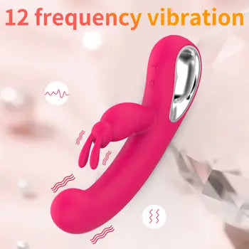 Premium 12-Speed G-Spot Clitoral Rabbit Vibrator for Women - Dual Stimulation