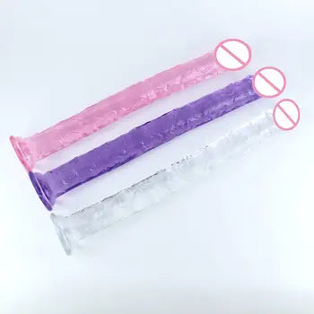 46 mm realistisk dildo - ultrablød silikone anal- og vaginal sexlegetøj til begyndere og eksperter