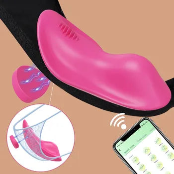 Vibratore indossabile Bluetooth per donne - Stimolatore clitorideo wireless e controllo tramite app con spedizione gratuita e imballaggio discreto.