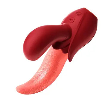 Premium 2-in-1 Rabbit Vibrator with Tongue Licking & Thrusting for Ultimate Pleasure