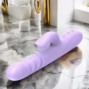 Powerful Rabbit Vibrator for Women - Dual Stimulation Silicone Adult Toy with 10 Speeds