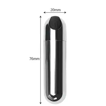10rychlostní USB dobíjecí mini vibrátor pro stimulaci G-bodu a klitorisu s kompaktním stříbrným designem Doprava zdarma