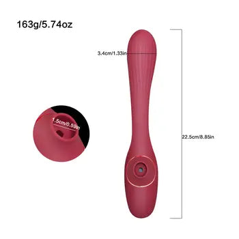 Vibromasseur clitoridien pour point G avec 10 modes de succion et 10 modes de vibration pour femmes et couples
