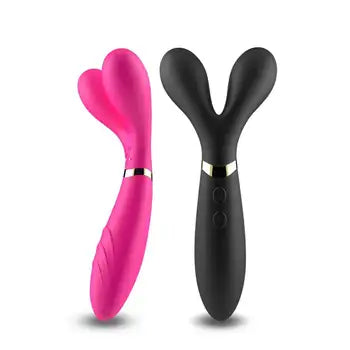 Kraftig oppladbar silikon G-punktsvibrator for kvinner med 10 vibrasjonsmoduser i rosa og svart Gratis frakt Sendes innen 24 timer Diskret emballasje Gratis refusjon