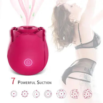 Rose Sucking Vibrator for Women - Clitoral Stimulator with Custom Logo - Whisper Quiet Adult Toy