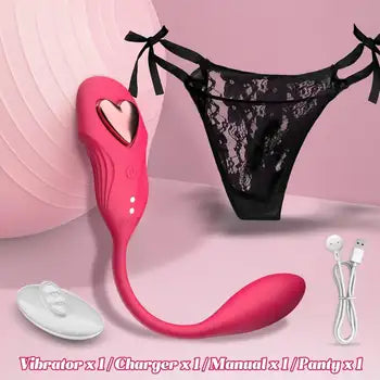 Tragbarer Vibrator, Sexspielzeug, App-gesteuerter G-Punkt- und Klitorisstimulator, inklusive Spitzenhöschen, Ladegerät und Bedienungsanleitung, versandkostenfrei.