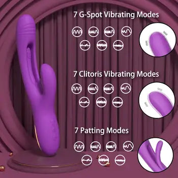 Vibromasseur lapin étanche haut de gamme avec double stimulation pour un plaisir ultime, doté de 7 modes de stimulation : point G, clitoris et tapotements. Livraison gratuite.