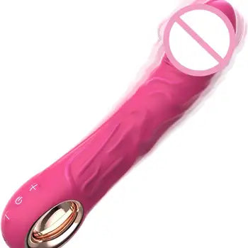 Realistic Dildo Vibrator for Women - 10 Vibration Modes, G-Spot & Clitoral Stimulator, Waterproof Rose Toy