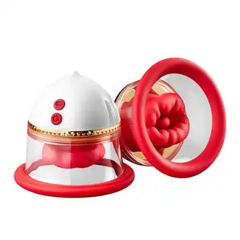 Jucărie pentru lingerea limbii clitoridiene cu 9 moduri de aspirație, stimulator vibrator pentru limbă și punct G, culoare roșie, livrare gratuită, livrare în 24 de ore