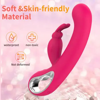 Premium 12-Speed G-Spot Clitoral Rabbit Vibrator for Women - Dual Stimulation