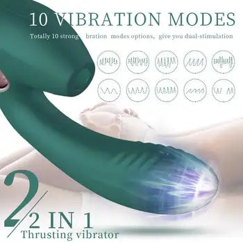 2-in-1 Clitoral Sucking Vibrator with Powerful Stimulation and Soft Silicone Design