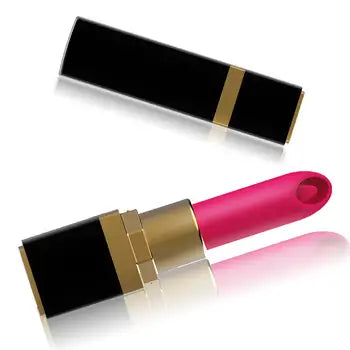 Discreet Lipstick Vibrator with 10 Speeds for G-Spot & Clit Stimulation - Waterproof