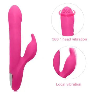 Vibratore a forma di coniglio di alta qualità con stimolazione del punto G e vibrazioni potenti, spedizione gratuita e imballaggio discreto.