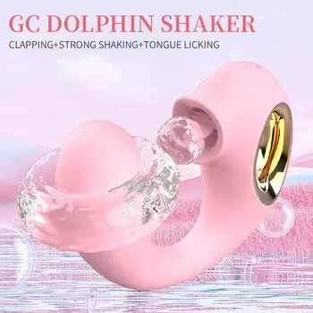 Curved Silicone Clitoris Sucker and Vibrator with G-Spot Stimulator - Sex Toys
