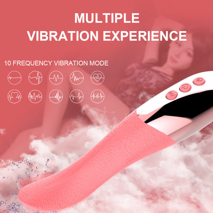 Realistické vibrátory ve tvaru jazyka na olizování s vyhříváním, stimulátorem klitorisu, masáží bradavek, tichý dárek, sexuální hračka pro ženy, vibrátor s tlakovou vlnou na jazyk s realistickou dopravou zdarma, odesláno do 24 hodin, diskrétní balení, vrácení peněz zdarma