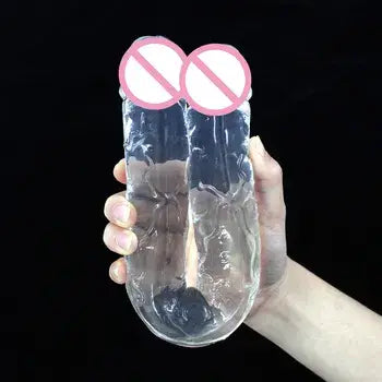 Double DIldo Realistic Crystal Penetration Dildo - Sex Toys