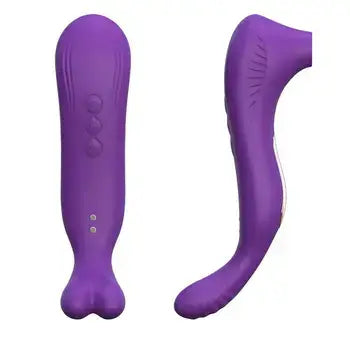 Dual Head Mini Vibrator Portable Clitoral Sucking Stimulator with Masturbation Feature - Sex Toys