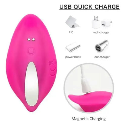 Female Wearable Invisible Jumping Vibrator Egg Rechargeable Wireless with Remote Control - Sex Toys
