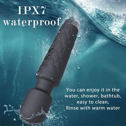 Handheld Vibrating Wand Soft Flexible Powerful Tissue Massager for Head Body Muscle Back Vibrator Men Women Couples