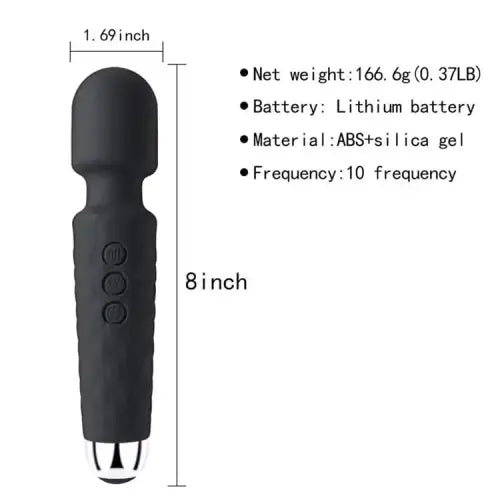 Handheld Vibrating Wand Soft Flexible Powerful Tissue Massager for Head Body Muscle Back Vibrator Men Women Couples