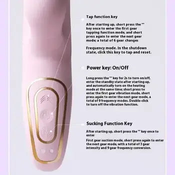 Hollow Patting Sucking Vibrator for Women’s G-Spot Orgasm USB Powered Massager - Silicone - Sex Toys