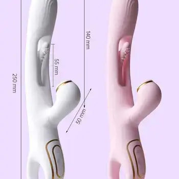 Hollow Patting Sucking Vibrator for Women’s G-Spot Orgasm USB Powered Massager - Silicone - Sex Toys
