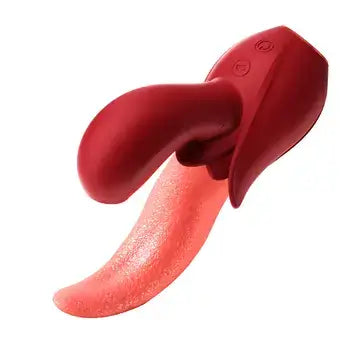 Premium 2-in-1 Rabbit Vibrator with Tongue Licking and Thrusting for Ultimate Pleasure - Sex Toys
