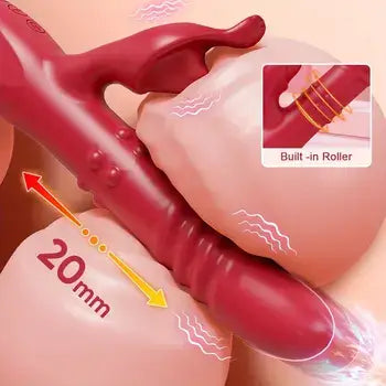 Premium Heating G Spot Vibrator with Clitoral Licking Tongue for Intense Pleasure - Sex Toys