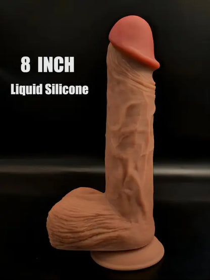 Quality Realistic Dildo Liquid Soft Silicone with Very Strong Suction Cup sextoy for Masturbation Men Women Couples