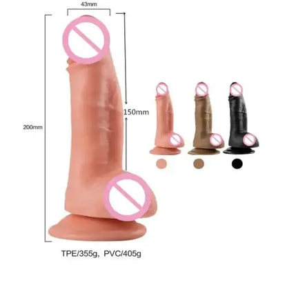 Quality Realistic Dildo XL Liquid Soft Flexible with Very Strong Suction Cup sextoy for Masturbation Men Women Couples