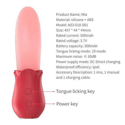 Realistic Tongue Licking Vibrators Clitoris Stimulator Nipple Massager Quiet Gift for Women Pressure Wave Vibrator