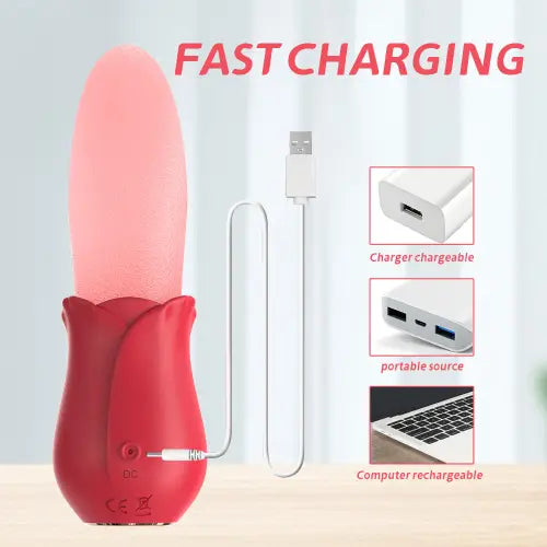 Realistic Tongue Licking Vibrators Clitoris Stimulator Nipple Massager Quiet Gift for Women Pressure Wave Vibrator