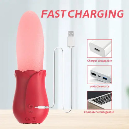 Realistic Tongue Licking Vibrators Clitoris Stimulator Nipple Massager Quiet Gift for Women Pressure Wave Vibrator