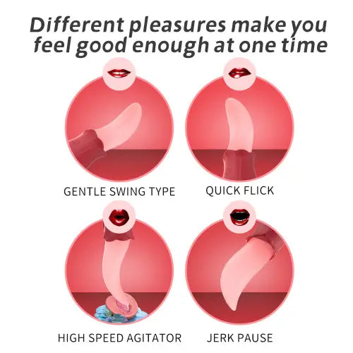 Realistic Tongue Licking Vibrators Clitoris Stimulator Nipple Massager Quiet Gift for Women Pressure Wave Vibrator