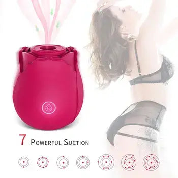 Rose Sucking Vibrator for Women Clitoral Stimulator Whisper Quiet Adult Toy - Sex Toys