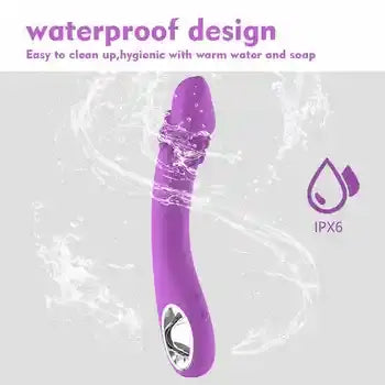USB Rechargeable Silicone G-Spot Clitoral Vibrator with 10 Speeds & Waterproof Design - Sex Toys