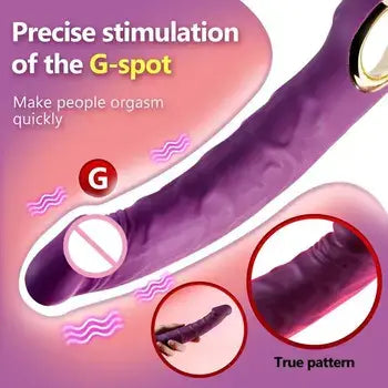USB Rechargeable Waterproof G-Spot Vibrator with Handle Design for Maximum Pleasure - Sex Toys